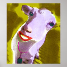 DE DAME VAN SCHAPEN AFDRUK