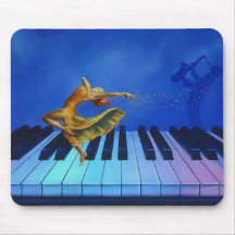 De dans van de jazz mousepad muis matten