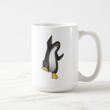 De dansende Pinguïn van de Cartoon Mokken