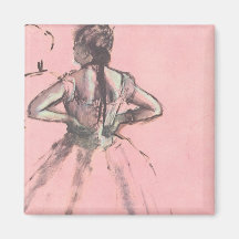 De danser bekeek van de Rug door Edgar Degas Magneten