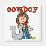 De de hoefijzer T-shirts en Giften van de Cowboy Magneten