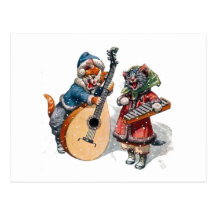 De de leuke Mandoline en Xylofoon van het Spel van Wenskaart