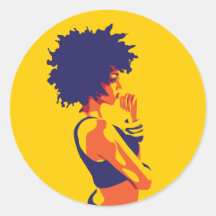 De denker ronde stickers