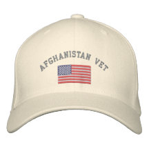 De Dierenarts van Afghanistan met Amerikaanse Vlag Geborduurde Basebal Pet