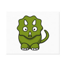 De Dinosaurus van de cartoon Gallerij Wrapped Canvas