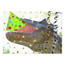 De Dinosaurus van de Feestneus van de verjaardag n Persoonlijke Aankondigingen