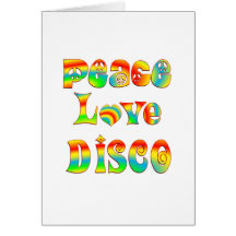 De Disco van de Liefde van de vrede Kaarten
