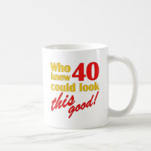 De dolkomische 40ste Giften van de Verjaardag Mok