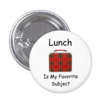 de doos van de lunch., Lunch, is Mijn Favoriet Ond Speldbutton