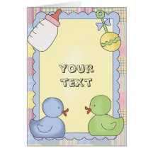 De Douche van de Kaarten van het baby, Congrats, d
