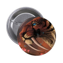 De draak van de tijger speld buttons