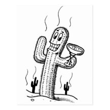 De Drank van de cactus Wenskaarten