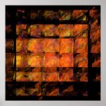 De druk van de Kunst van de Muur Abstracte Afdruk