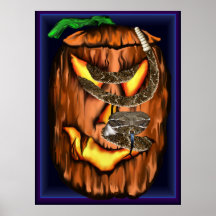 De Druk van de Slang van de Pompoen "N" van Hallow Posters