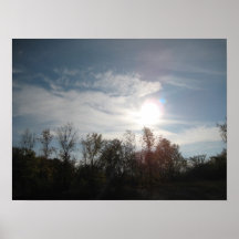 De Druk van het Canvas van "blauwe Hemelen" Afdruk