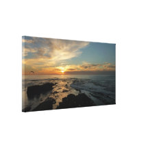 De Druk van het Canvas van de Zonsondergang van Sa Gallerij Wrap Canvas
