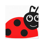 De Druk van het Canvas "van het Lieveheersbeestje  Stretched Canvas Print