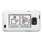 De drukknop, ontvangt Bacon Galaxy SII Hoesje