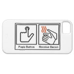 De drukknop, ontvangt de geval-Partner van het Bac iPhone 5 Cases