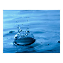 De Druppeltjes van het water bespatten Abstracte A Wenskaarten