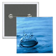 De Druppeltjes van het water bespatten Abstracte A Speldbutton
