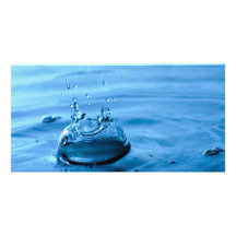 De Druppeltjes van het water bespatten Abstracte A Fotokaart