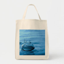 De Druppeltjes van het water bespatten Abstracte A Canvas Tas