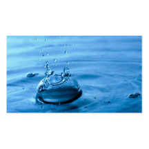 De Druppeltjes van het water bespatten Abstracte A Visitekaartjes Sjabloon