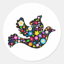 De Duif van de Bloemen van de zomer Stickers