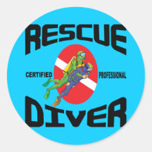 De Duiker van de redding Sticker