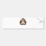 [De editable] aas van de brak Bumpersticker