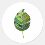 De eenvoudige Sticker van het Blad