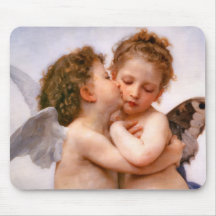 De Eerste Kus van engelen, Bouguereau Muis Mat