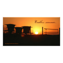 De eindeloze kaart van de de zonsondergangfoto van foto kaart