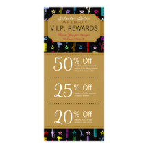 De elegante Coupons Specials van de Salon van de D Full Color Reclamekaart