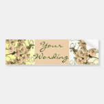 De elegante cutomizable stickers van perzikorchide bumpersticker
