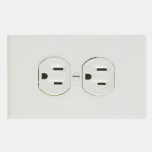 De elektro Rechthoekige Stickers van de Afzet
