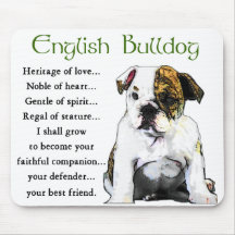 De Engelse Giften van de Buldog Muismat
