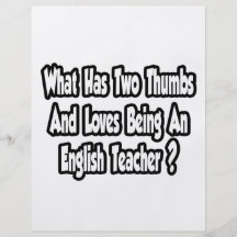 De Engelse Grap van de Leraar… Twee Duimen Folders