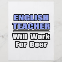 De Engelse Leraar zal… voor Bier werken Fullcolor Folder