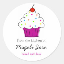 De etiketten van Cupcake, van de Keuken van… Stickers