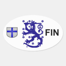 De Euro Sticker van Finland
