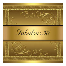 De fabelachtige 50ste Gouden Uitnodiging van de Pa