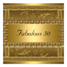 De fabelachtige 50ste Gouden Uitnodiging van de Pa