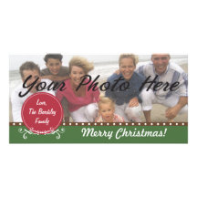 De Familie van Kerstmis Gepersonaliseerde Fotokaarten