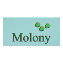 De Familie van Molony Foto Kaart