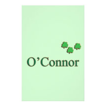 De Familie van O'Connor Persoonlijk Briefpapier