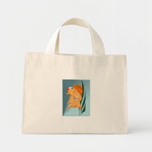 De fancy Gouden Zak van Vissen Canvas Tas
