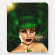 De Fee Mousepad van Forest Green van de dryade Muismat