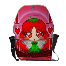 De Fee van de Tomaat van Chibi van Kawaii Messenger Bag